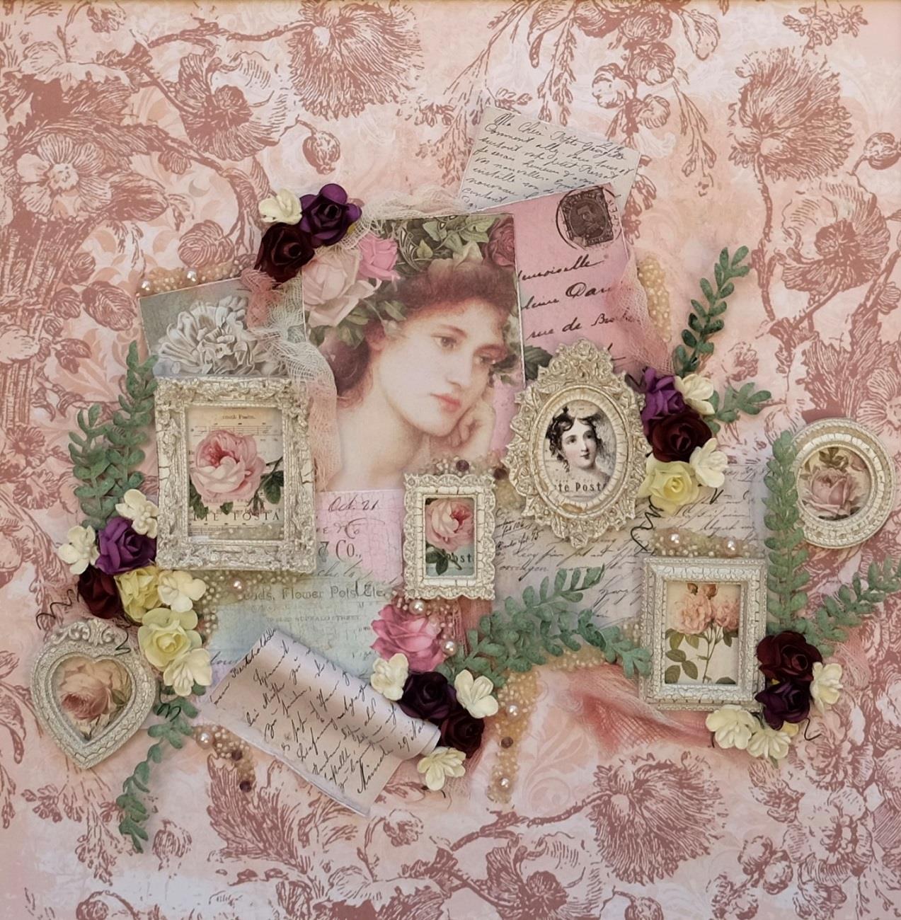 Keramikpapier "Antique Roses"