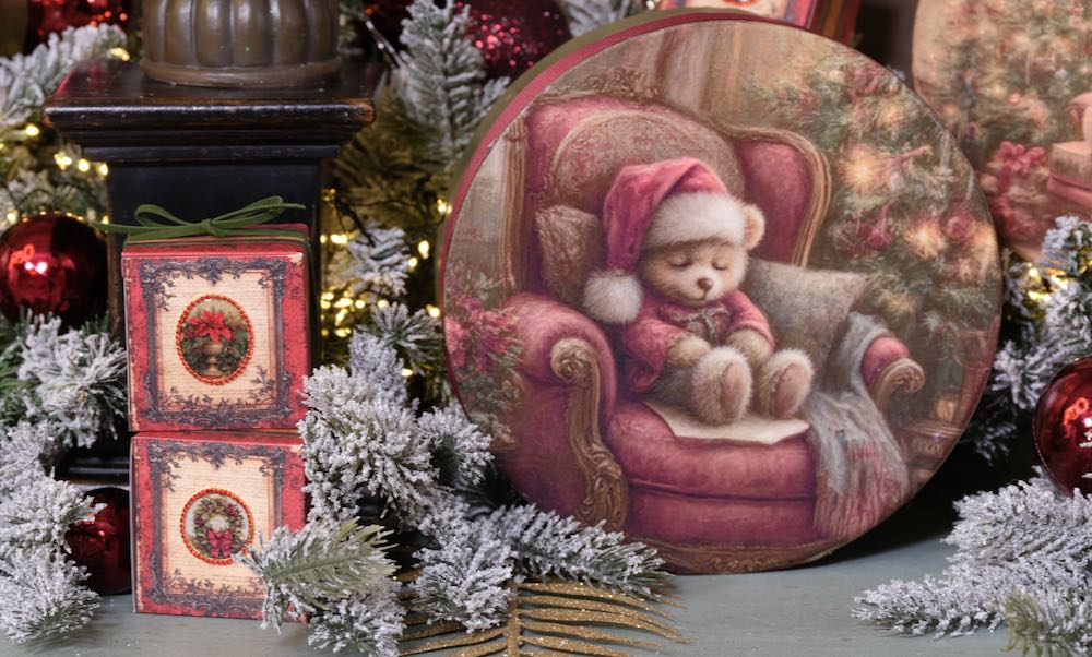 Reispapier Set "Sleeping Teddys" - 2 Bogen Teddy-13