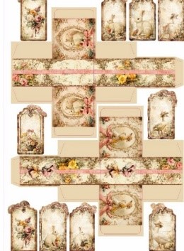 Die Cut Motiv Set "Spring / Ostern 1" 24 Tlg