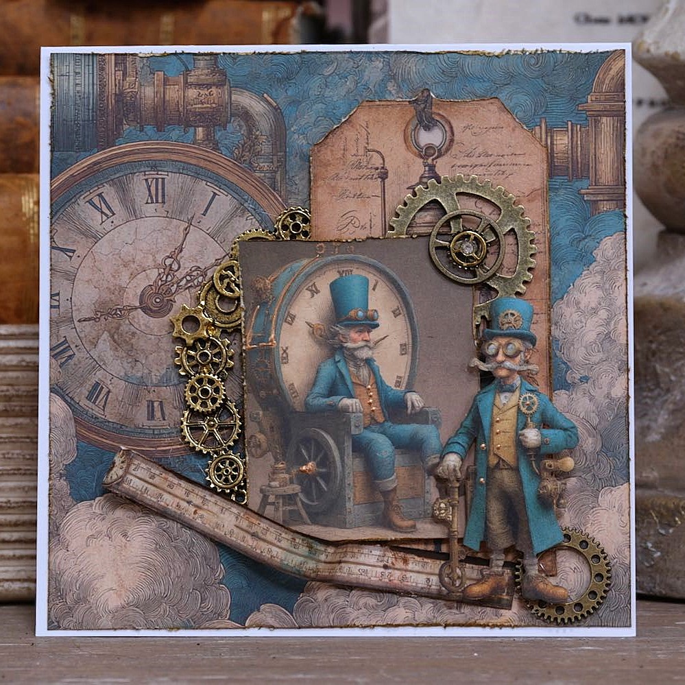 Designpapier "Edison/Steampunk" 1