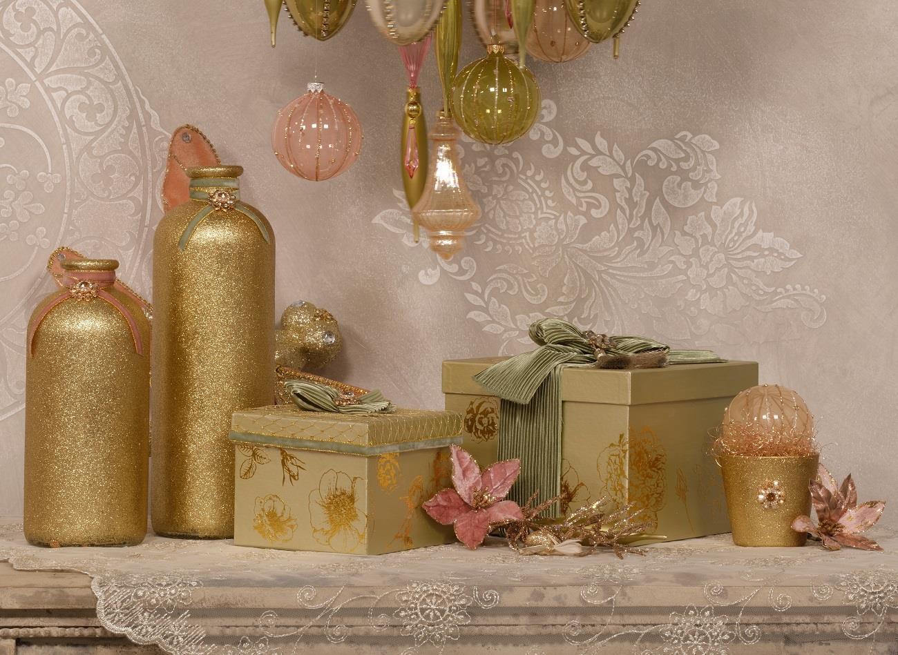 Metallic Transfermotiv "Blumen" 4 - Gold