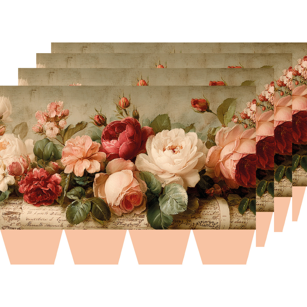 4er Set Papiertüten "Roses" Tüten-2