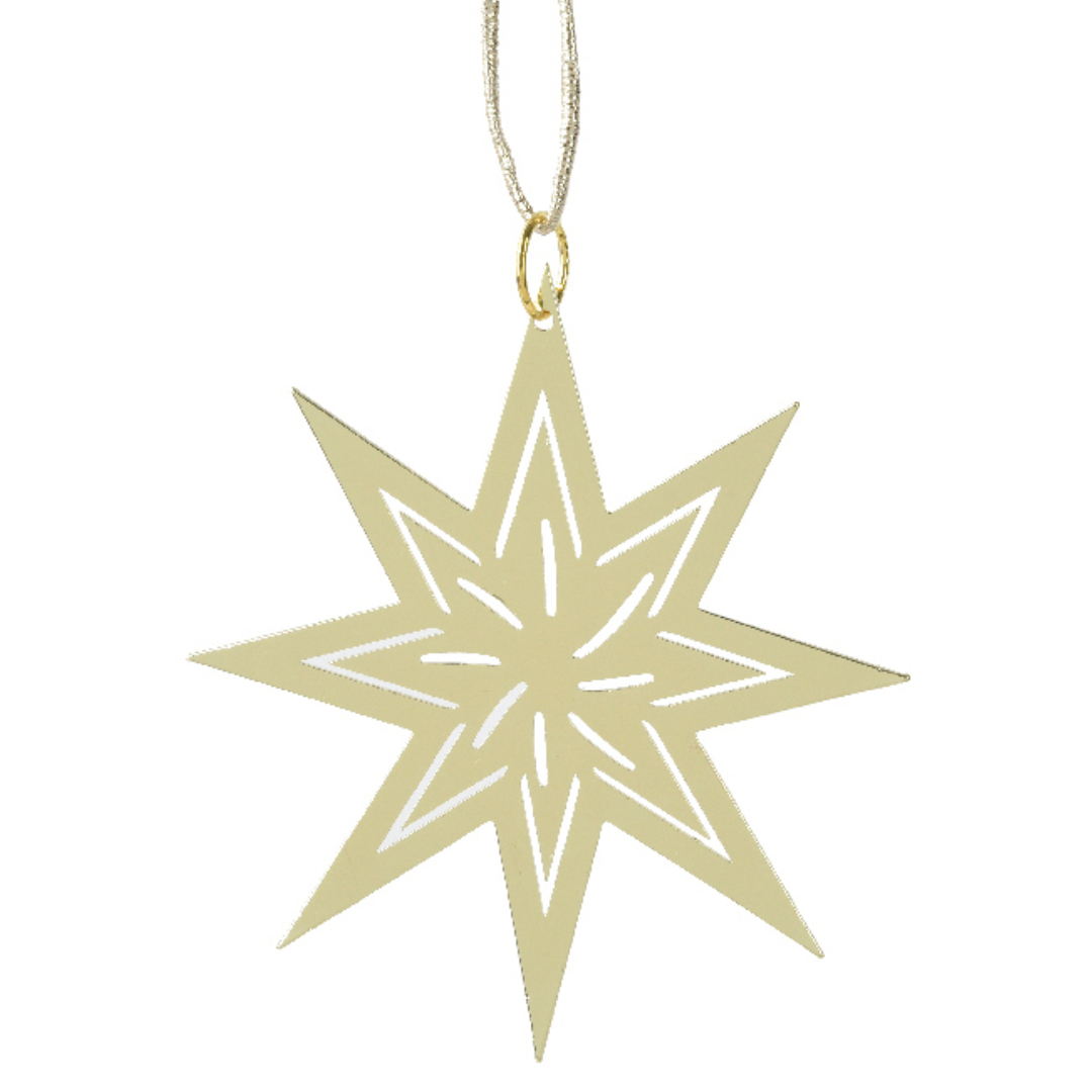 2er Set Stern aus Eisen – Gold – 8 cm K709526-a