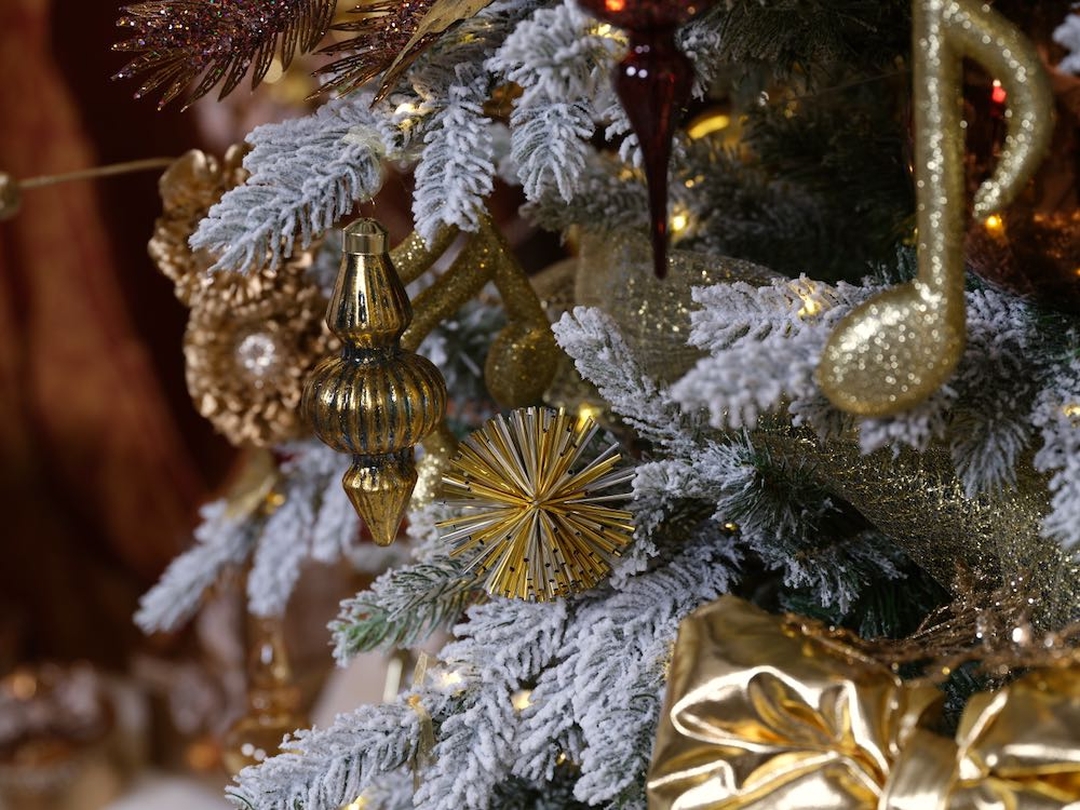 Weihnachtsornament aus PET – Gold/Silber – 8 cm K029618-b
