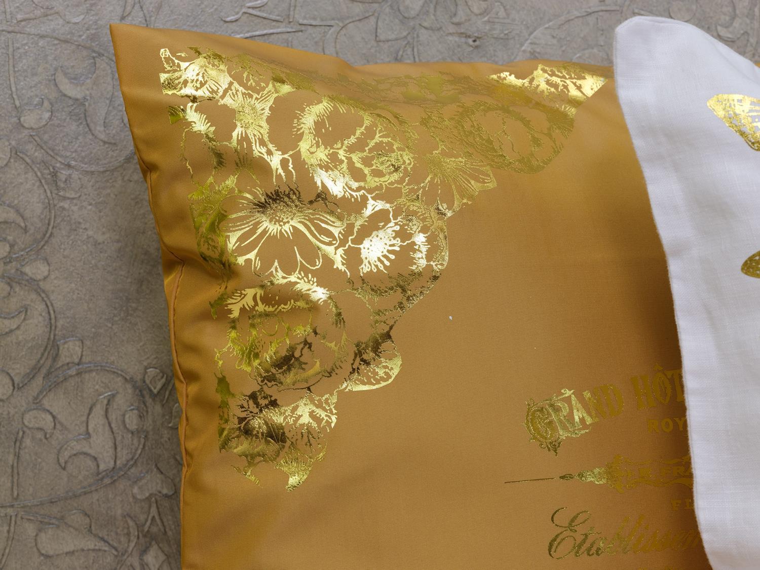 Gold-Bügelmotiv Blüten