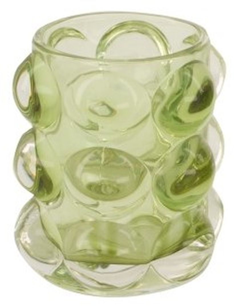 Teelichtglas "Bubble" - hellgrün D52646-224hell