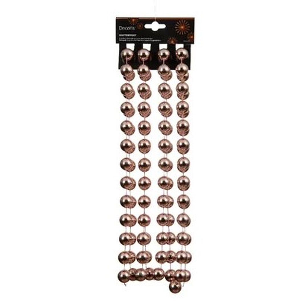 Weihnachtskette "Kugeln" 2,7m - Metallic Orange K000777