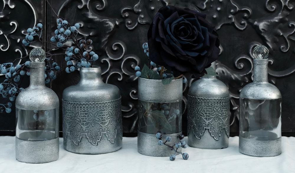 Acrylfarbe metallic - silber-230 ml