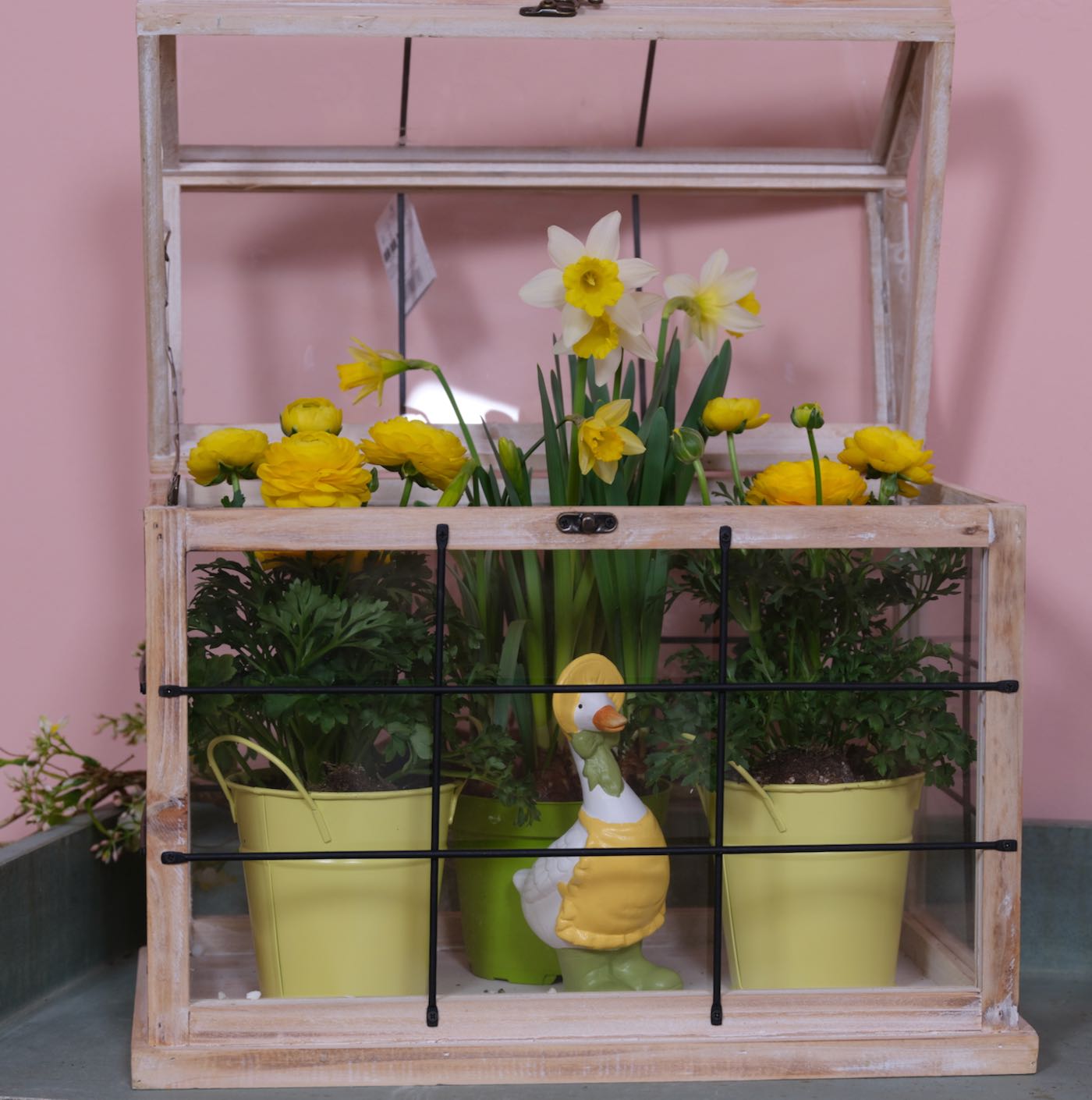 Deko Gans aus Resin "Mit Hut" - 26cm K874220-a