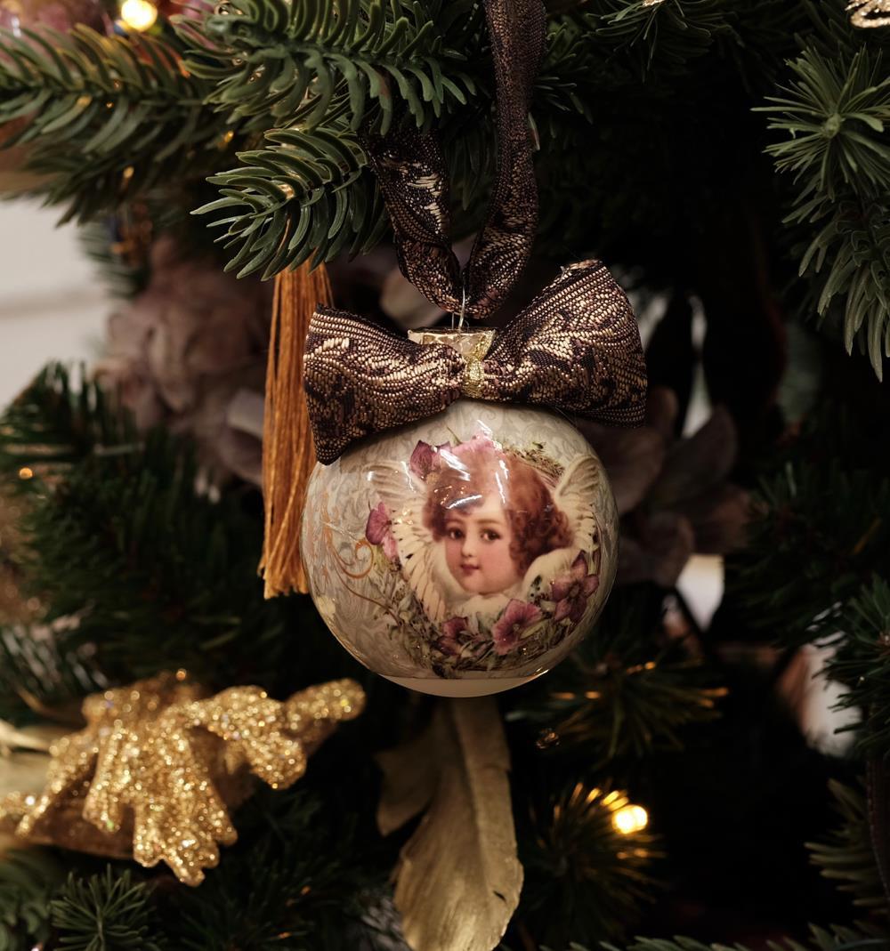 Weihnachtskugeln - Weiß 8 cm (6 St.) K140392