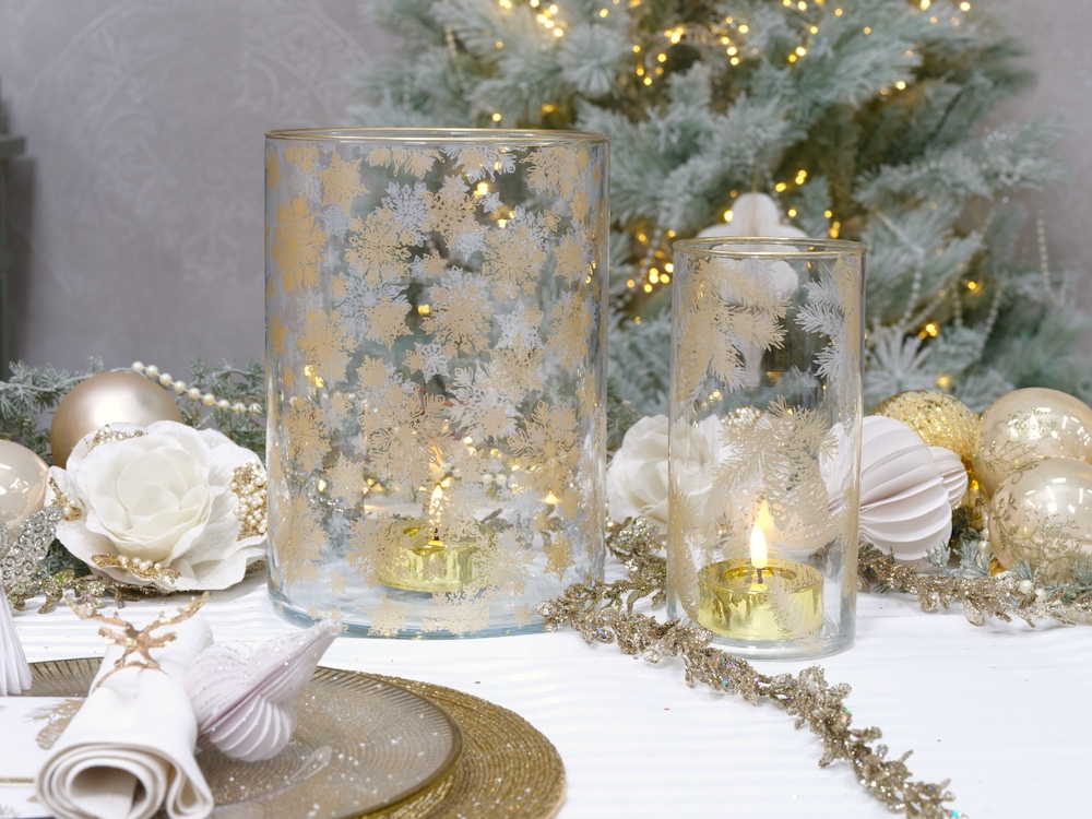Girlande mit Glitter - champagner 1,5 meter K519197