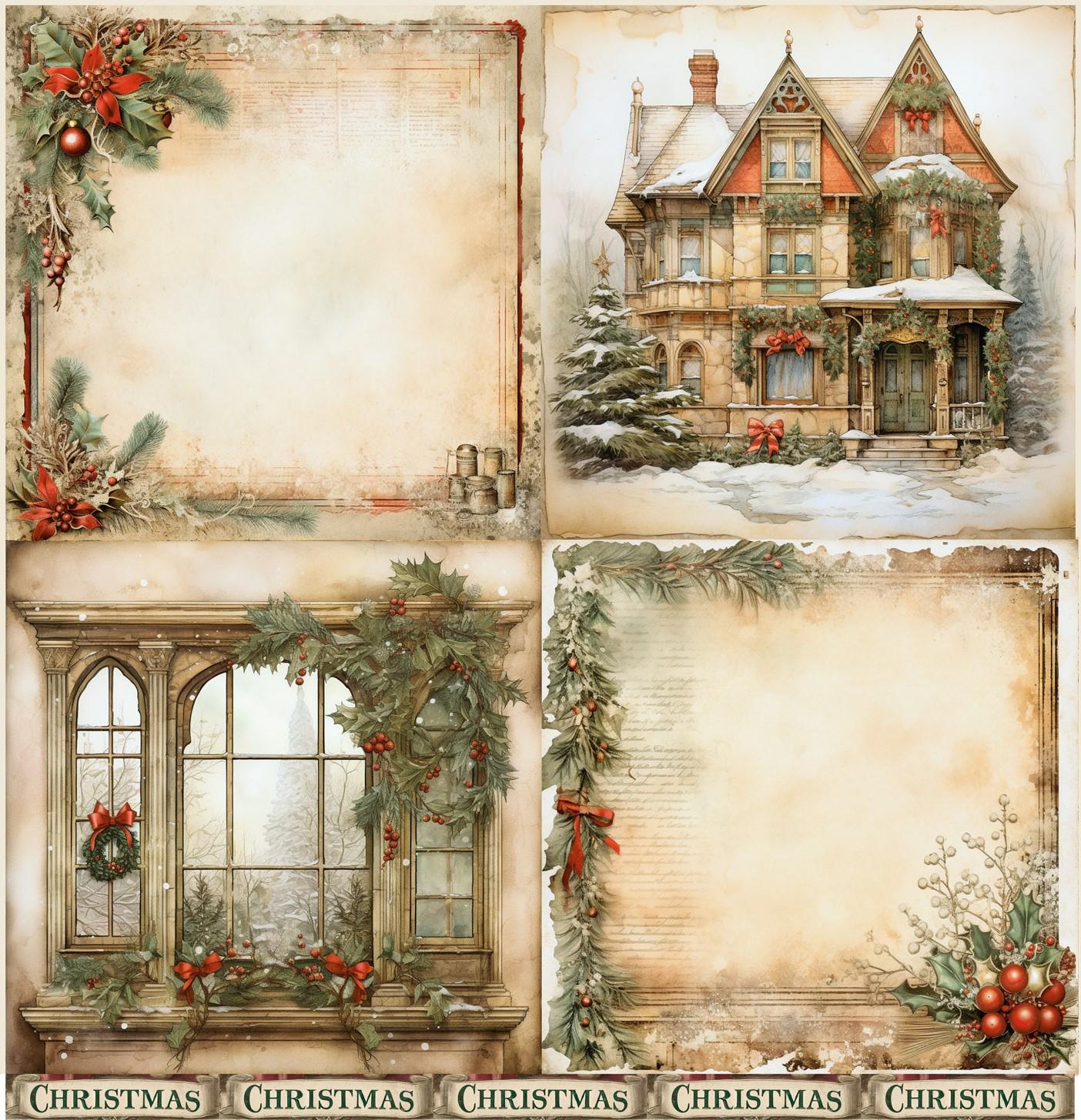 Designpapier "Country Christmas" 1