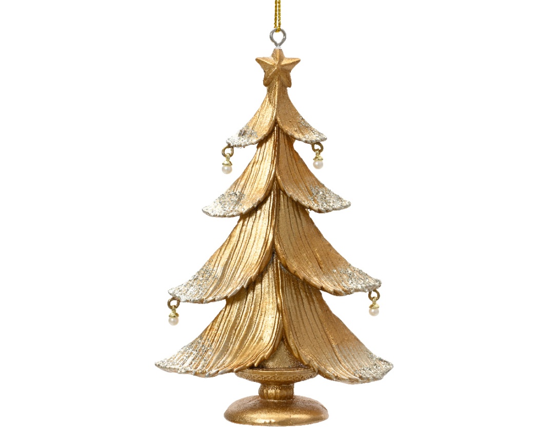 Baum aus Polyresin – Gold – 12,5 cm K537604