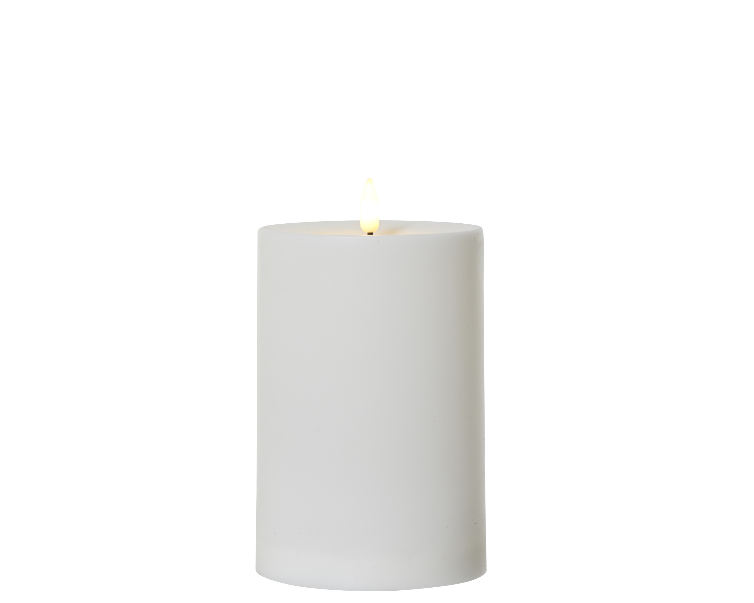 LED Kerze aus Kunststoff 12,3cm - Weiß K890557
