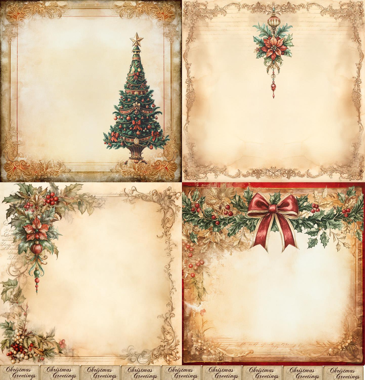 Designpapier "Country Christmas" 4