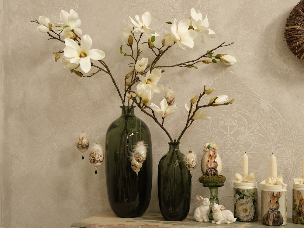 Glas mit Kerzenhalter - Creme K865286creme