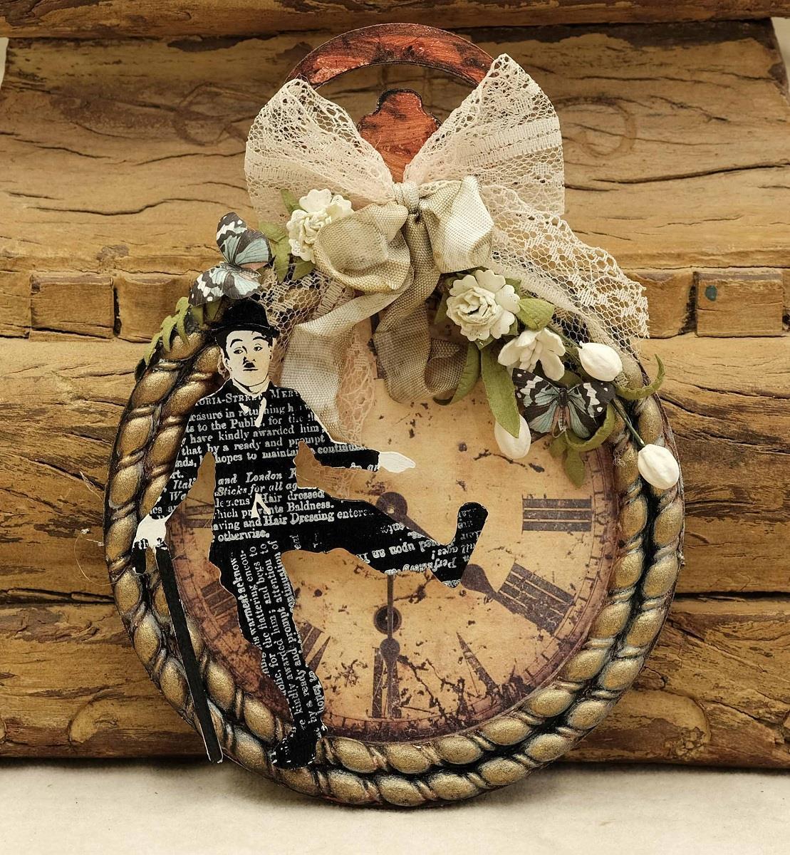 Chipboard "Charlie Chaplin" LBChip041