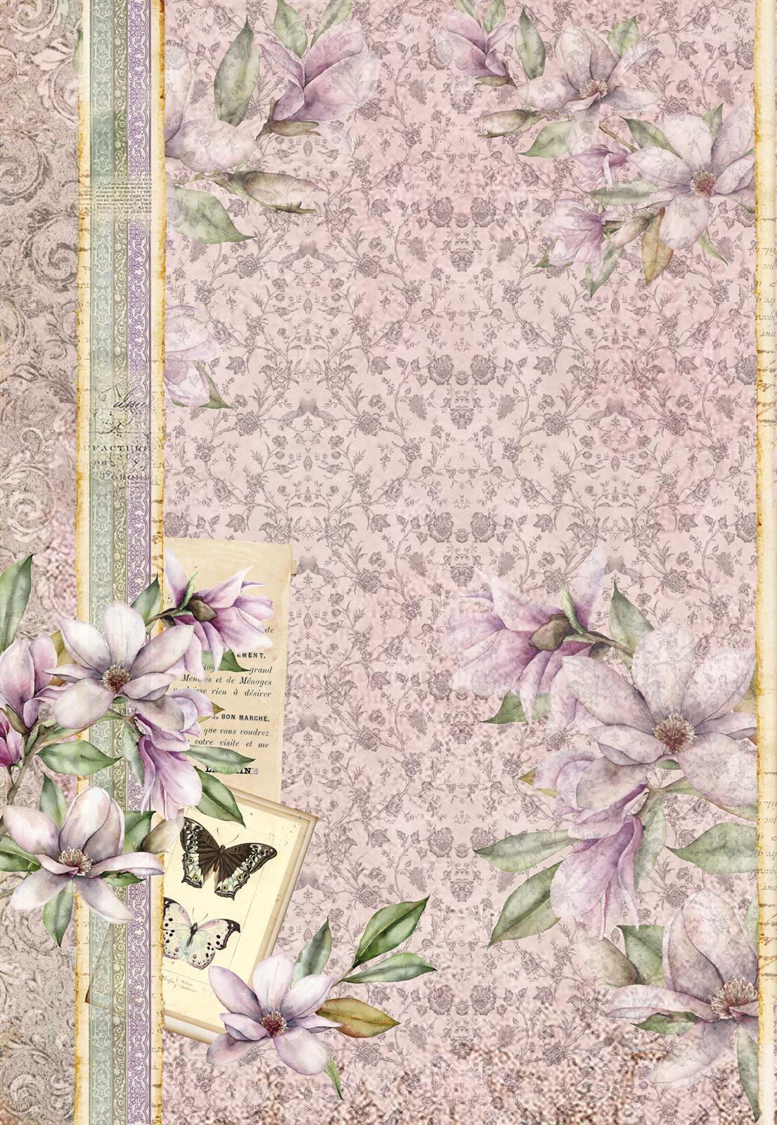 Decoupagepapierset "Magnolia"