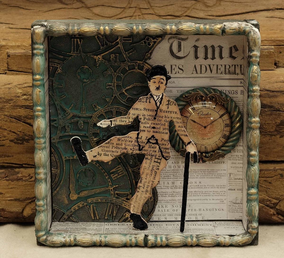 Chipboard "Charlie Chaplin" LBChip041