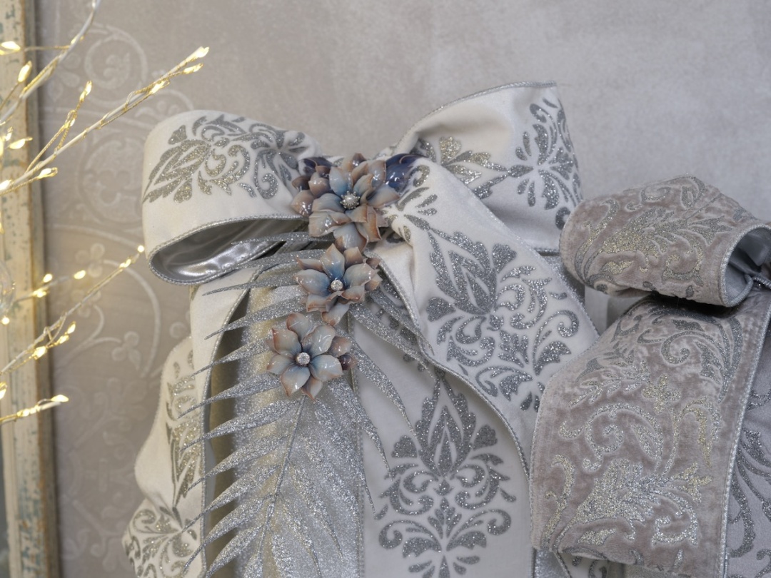 4 Bogen Folienblumen "Christmas"