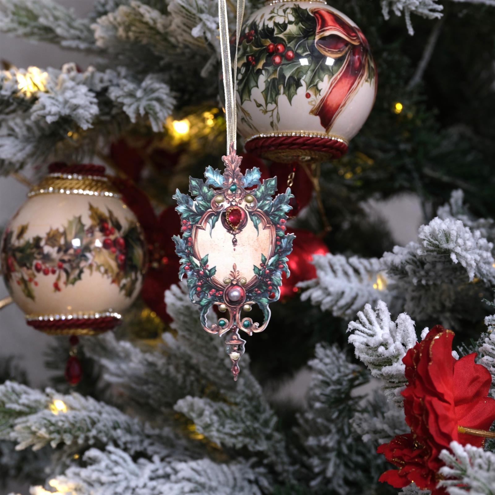 Gelaserte Anhänger "Weihnachten 2025" Teddy-16