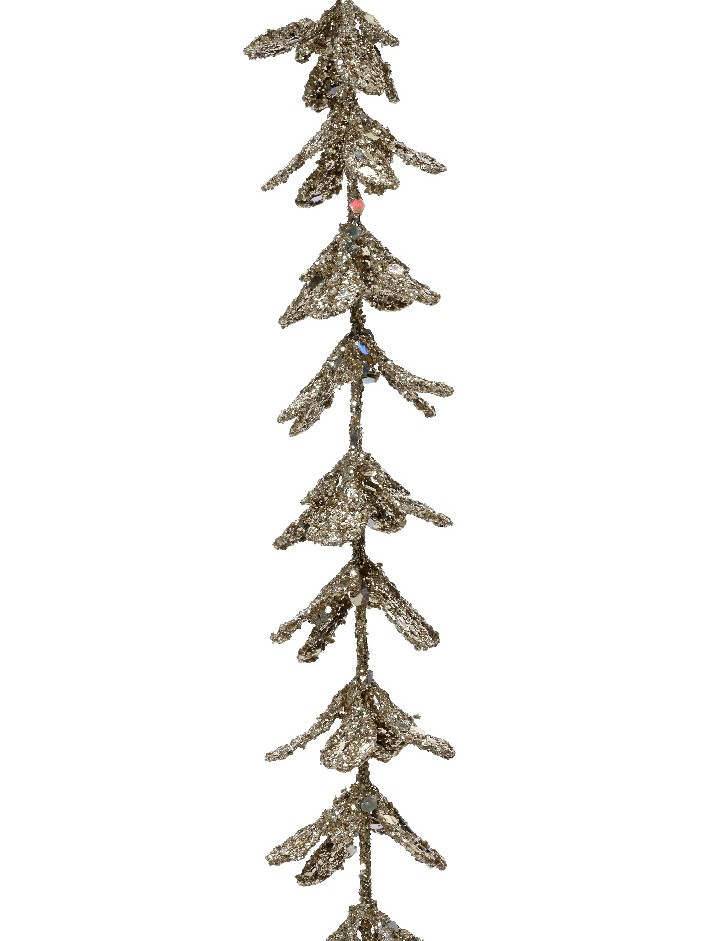 Girlande mit Glitter - champagner 1,5 meter K519197