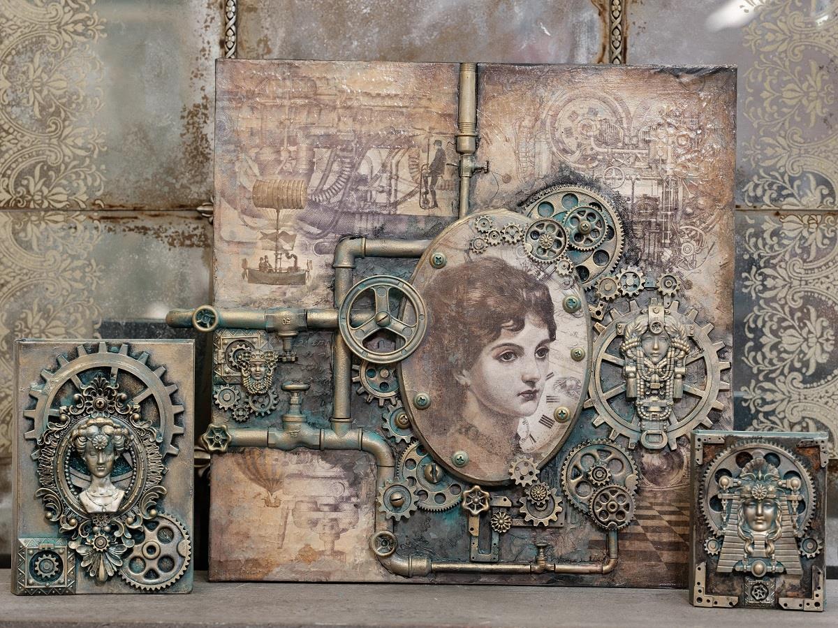 Reispapier Set Steampunk