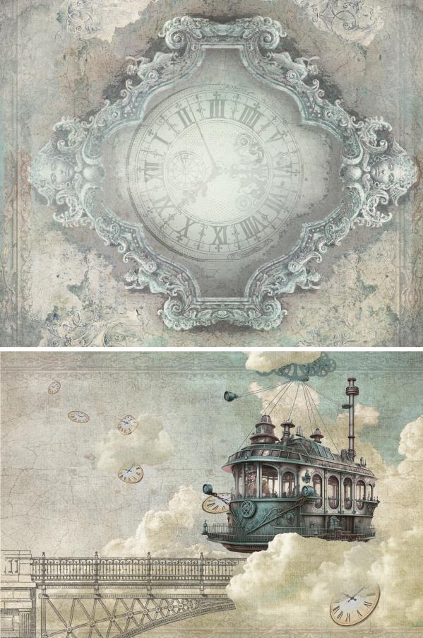 Decoupagepapier "Steampunk" 3 LBD319