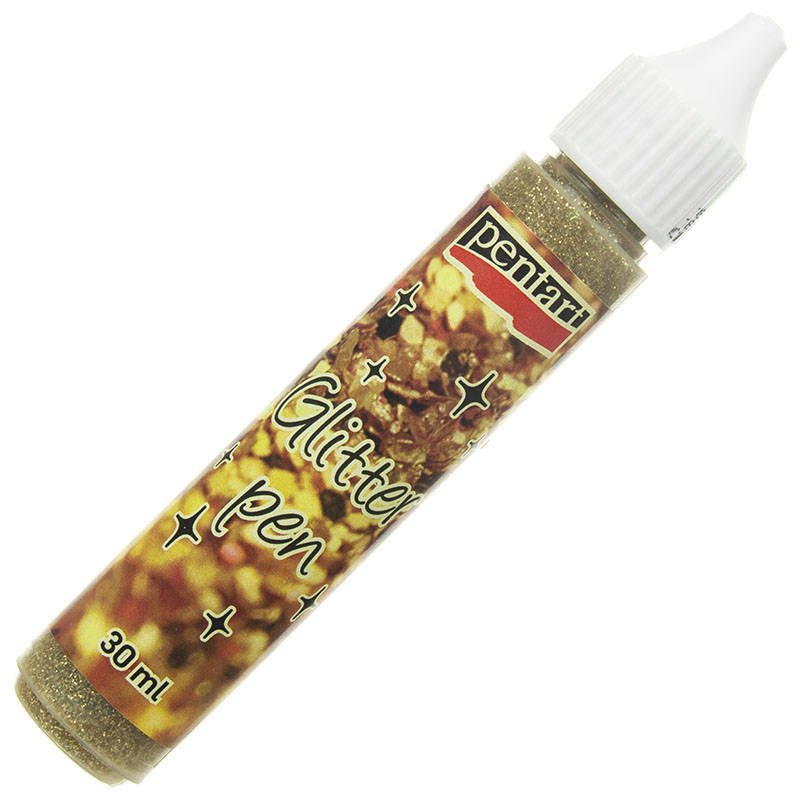 Glitter Pen - Gold Harlekin-13