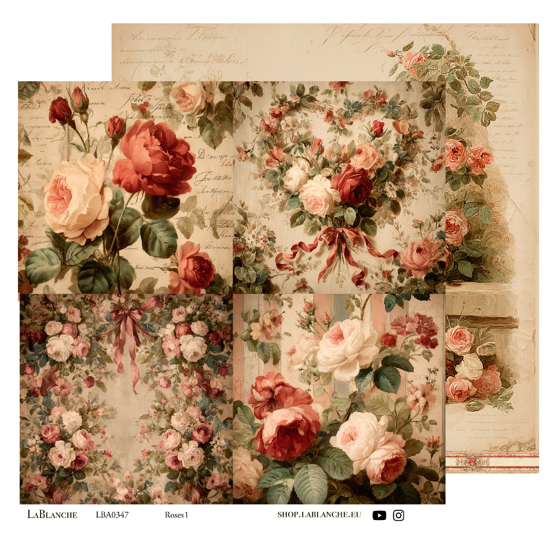 Designpapier "Roses" 1