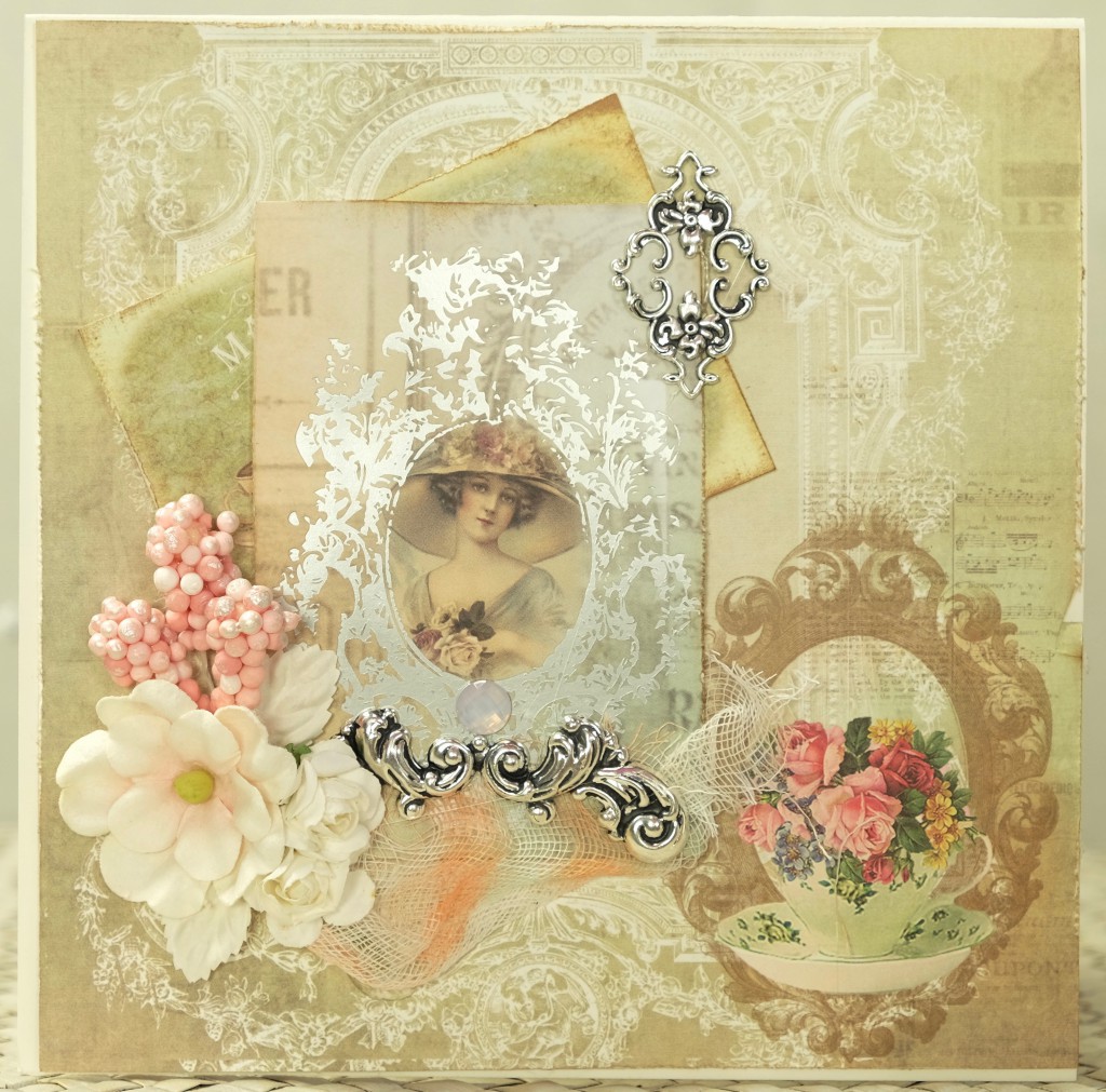 Designpapier mit Silberdruck 09