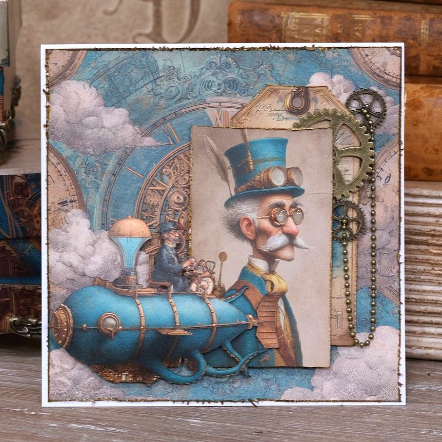 Designpapier "Edison/Steampunk" 1