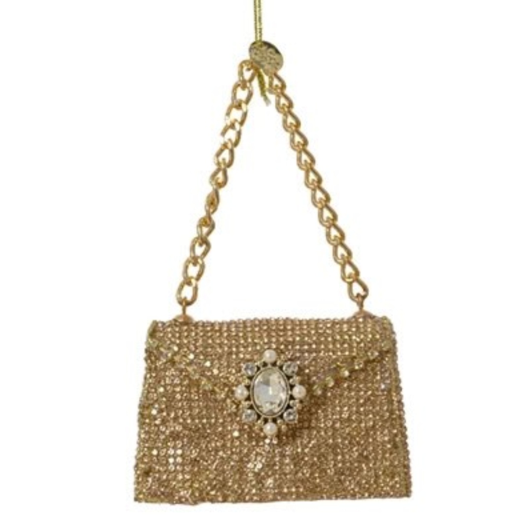 Deko Handtasche - Gold K129707-b