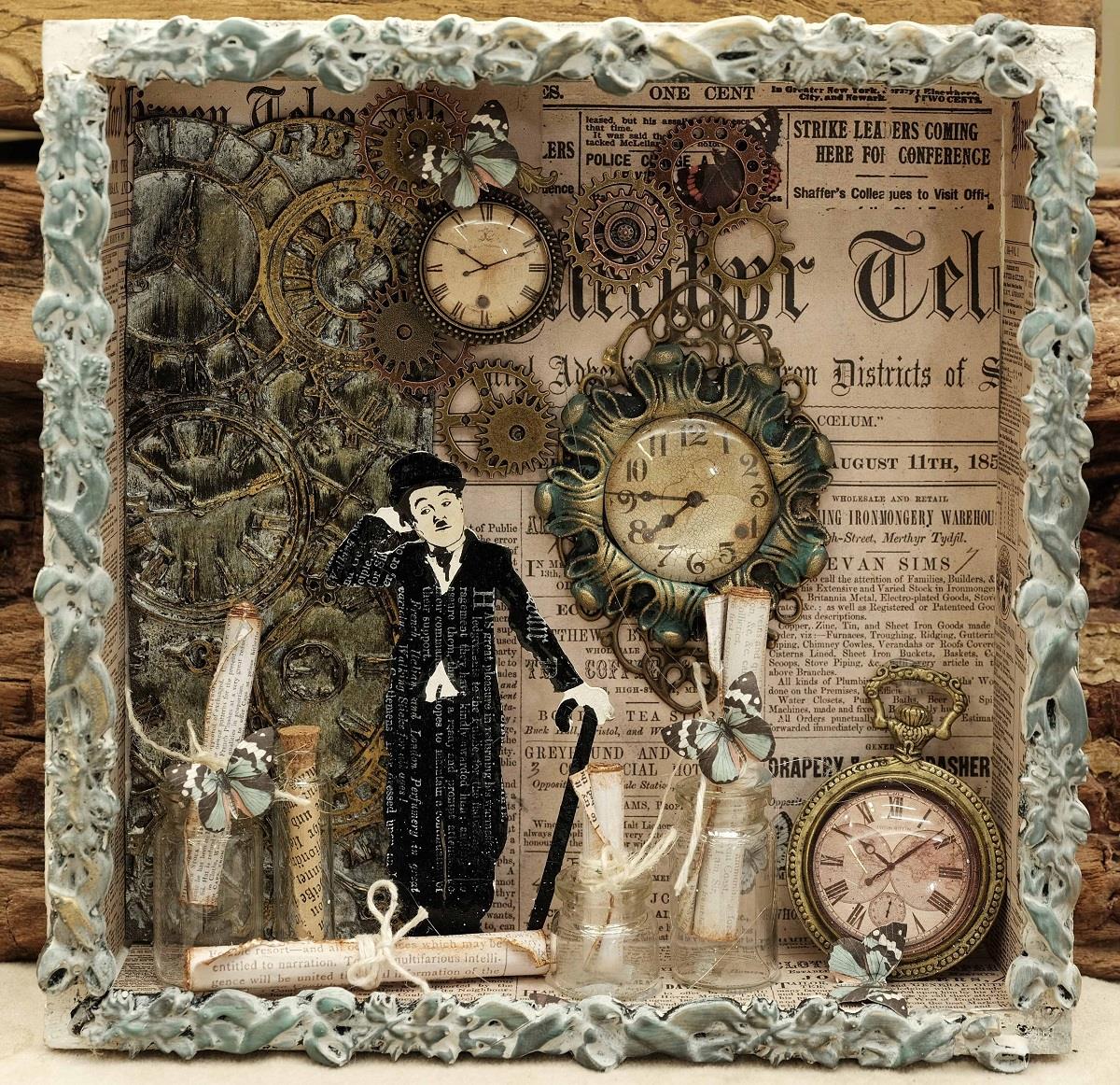 Chipboard "Charlie Chaplin" LBChip041