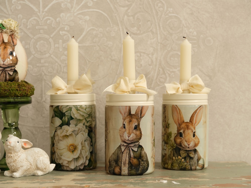 Glas mit Kerzenhalter - Creme K865286creme