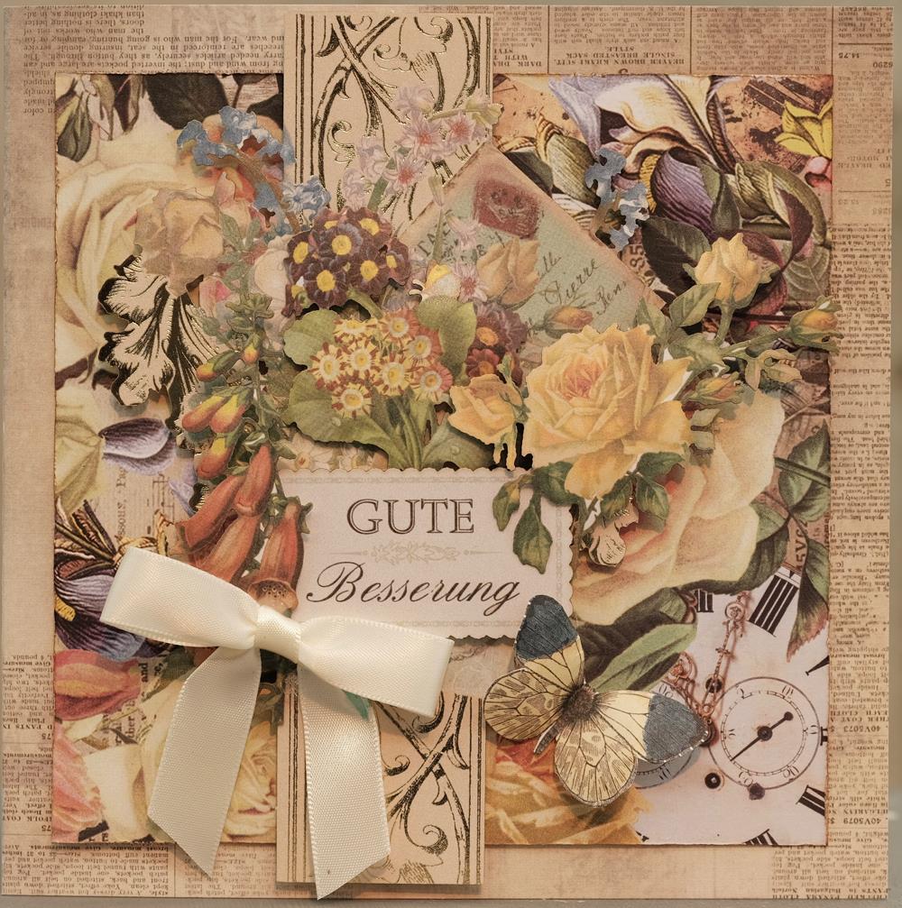 Designpapier "Blumencollage" 2