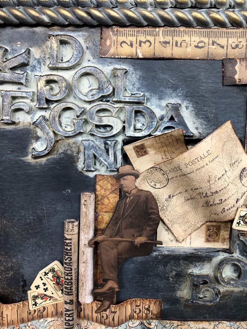 3D Chipboards "Grunge" - 22 Teile