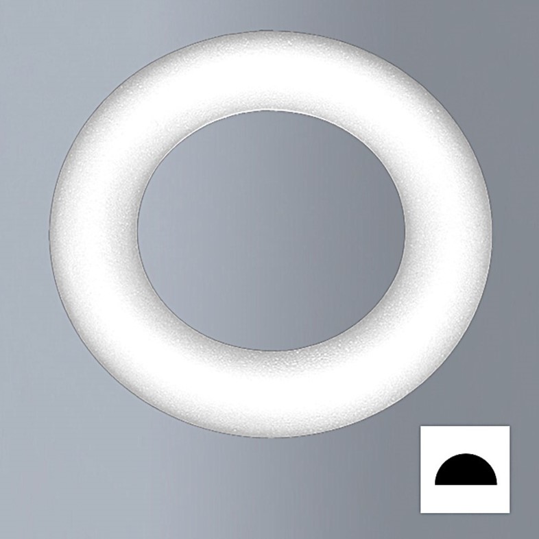 3x Styropor-Ring 8cm (rücks. flach) OGPT08U