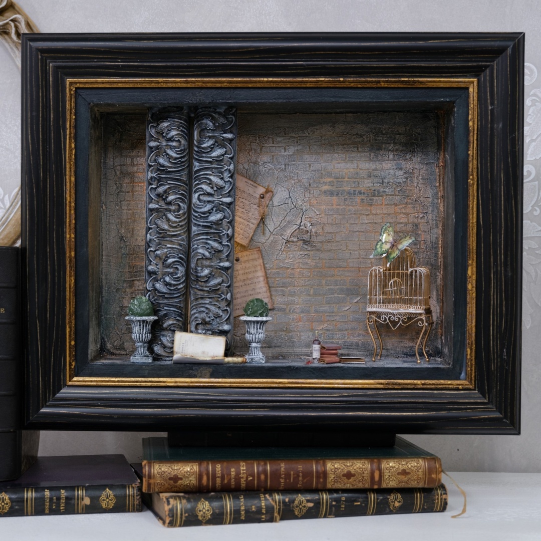 Shadowbox 30 x 40 x 9 cm Natur A578589