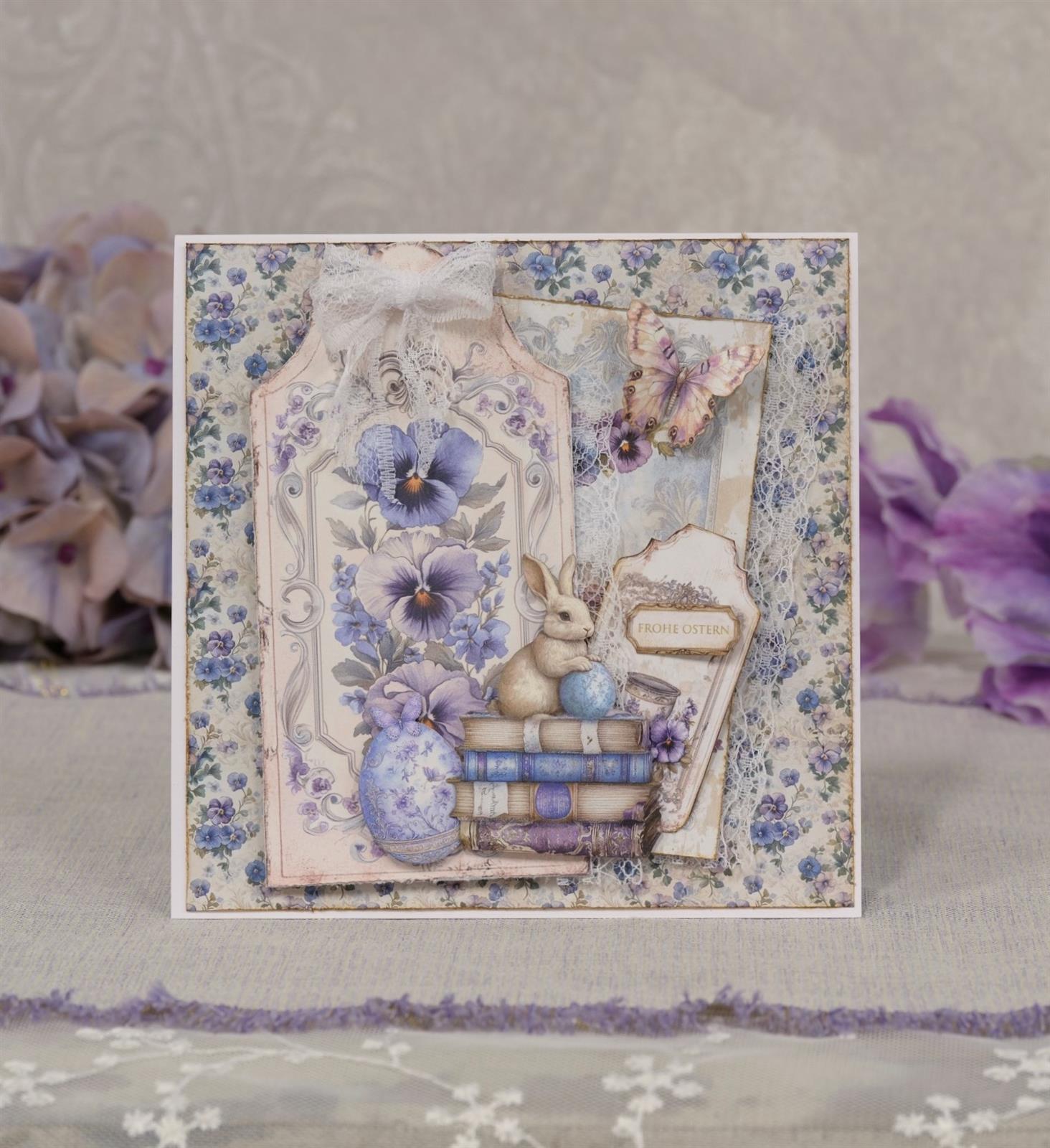 Designpapier "Pansies" 3 (Layla)