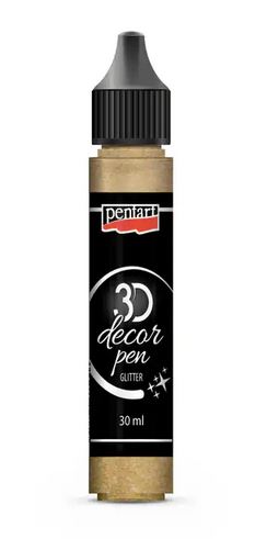 3D Decor Pen Glitter - Gold Harlekin-14