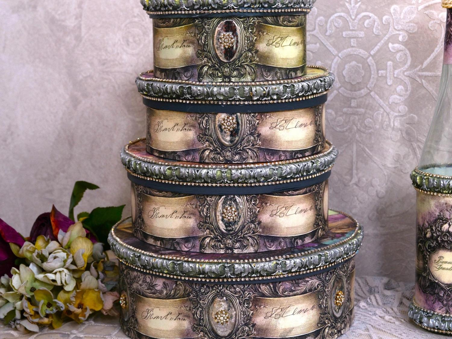 Decoupagepapier "Vintage Background" 4 LBD479