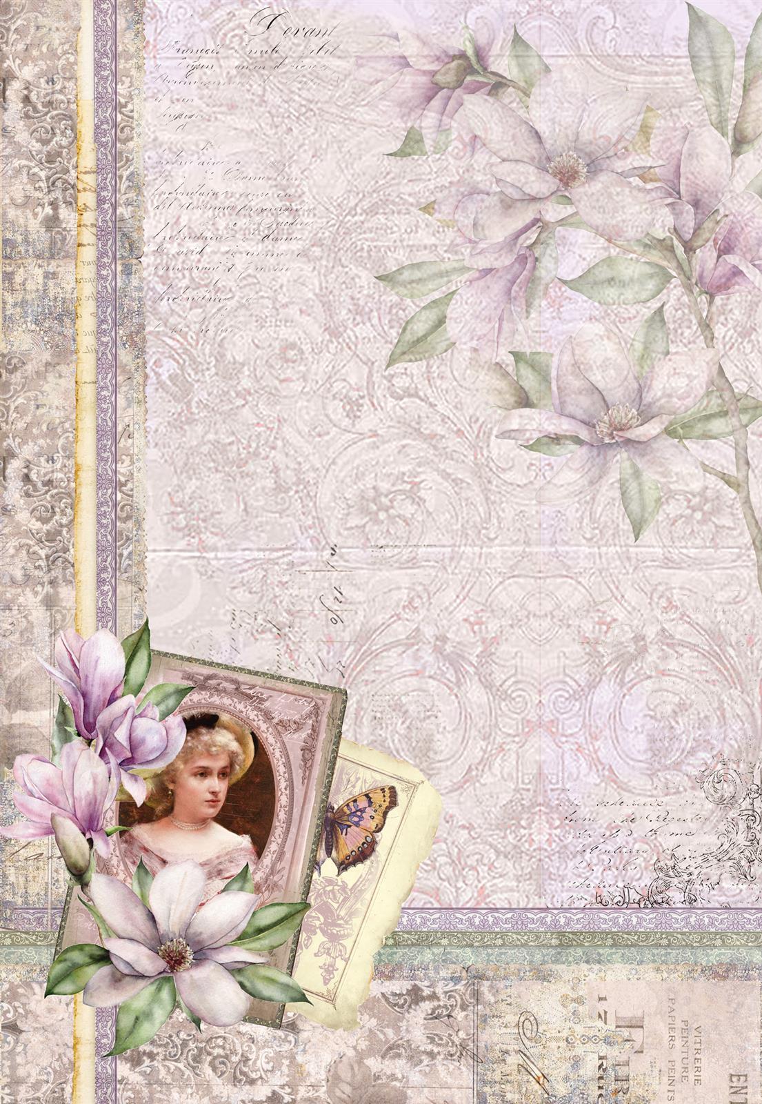 Decoupagepapier "Magnolia" 4 LBD268