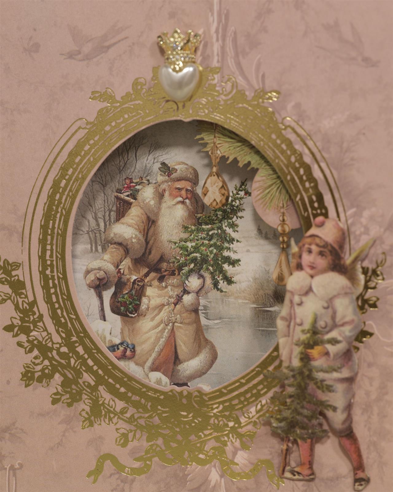 Miniatur Ornamente Herz mit Krone