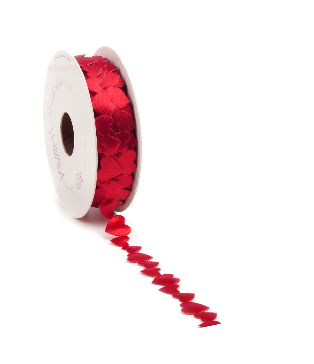 Dekoband "LUV" breit 10m - Rot V3311.1015.20