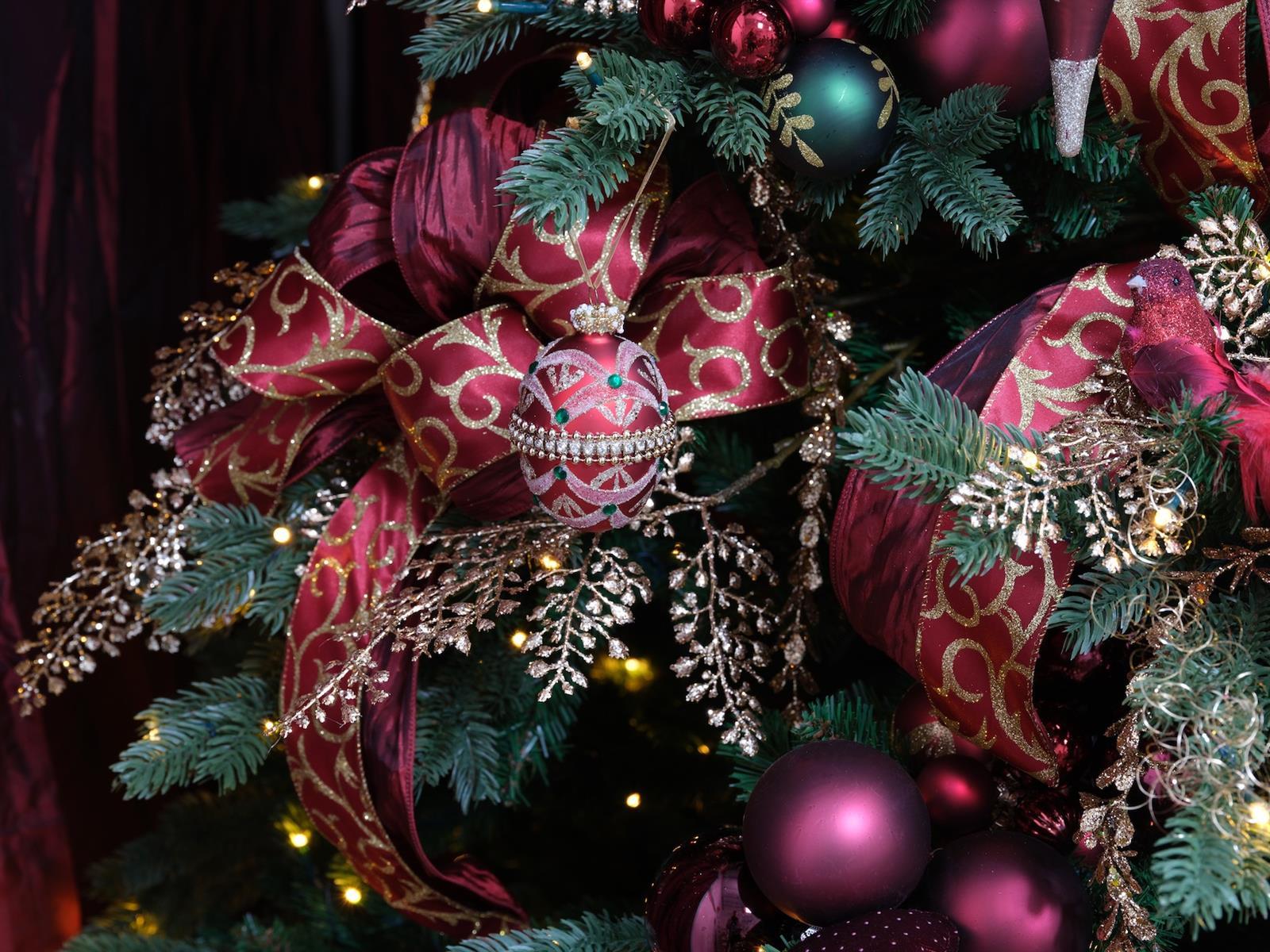 Glas Weihnachtskugeln "Blatt"- grn (4 Stk) K068234-BG