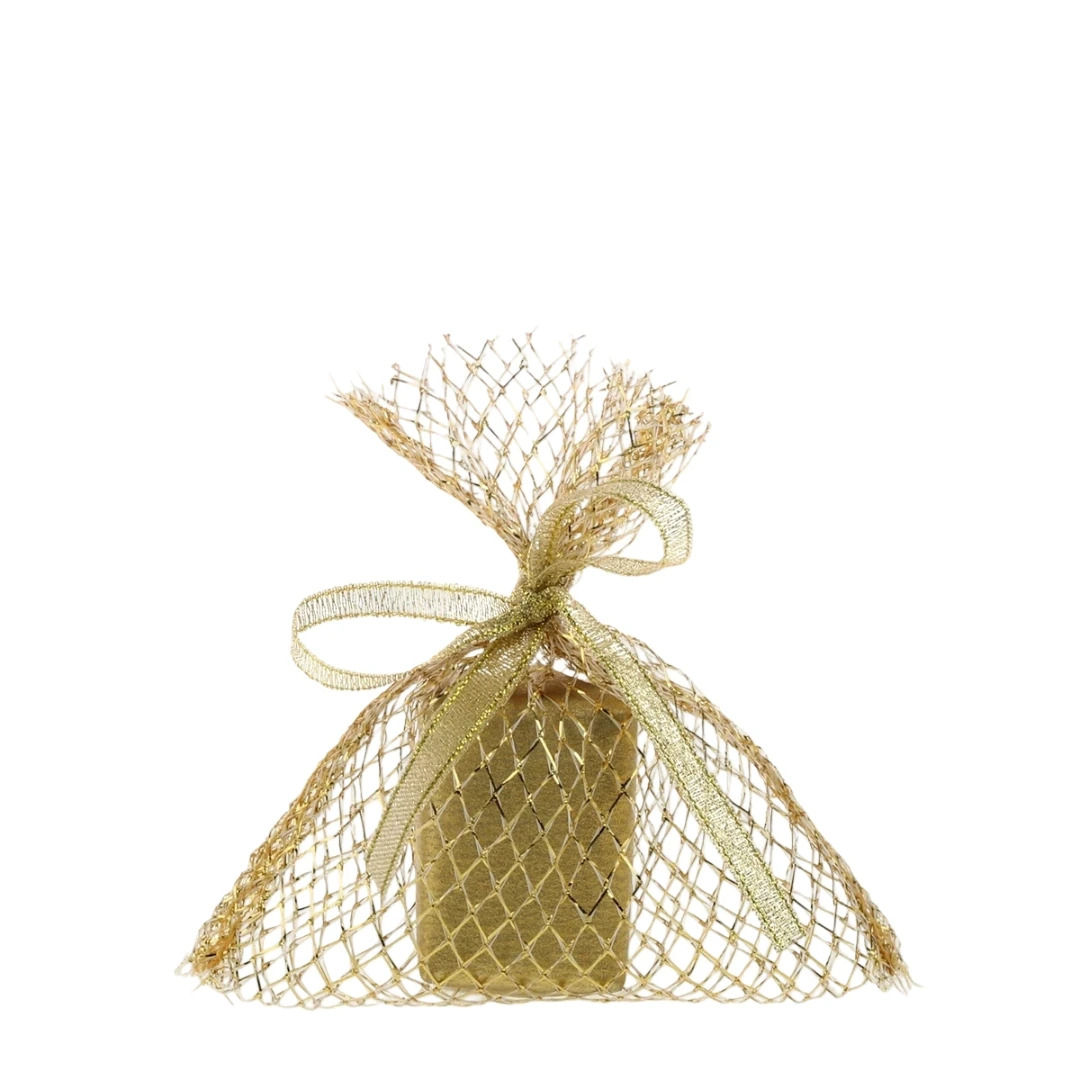 Dekotasche "Netz" 12x9cm - gold V4295F.1209.51