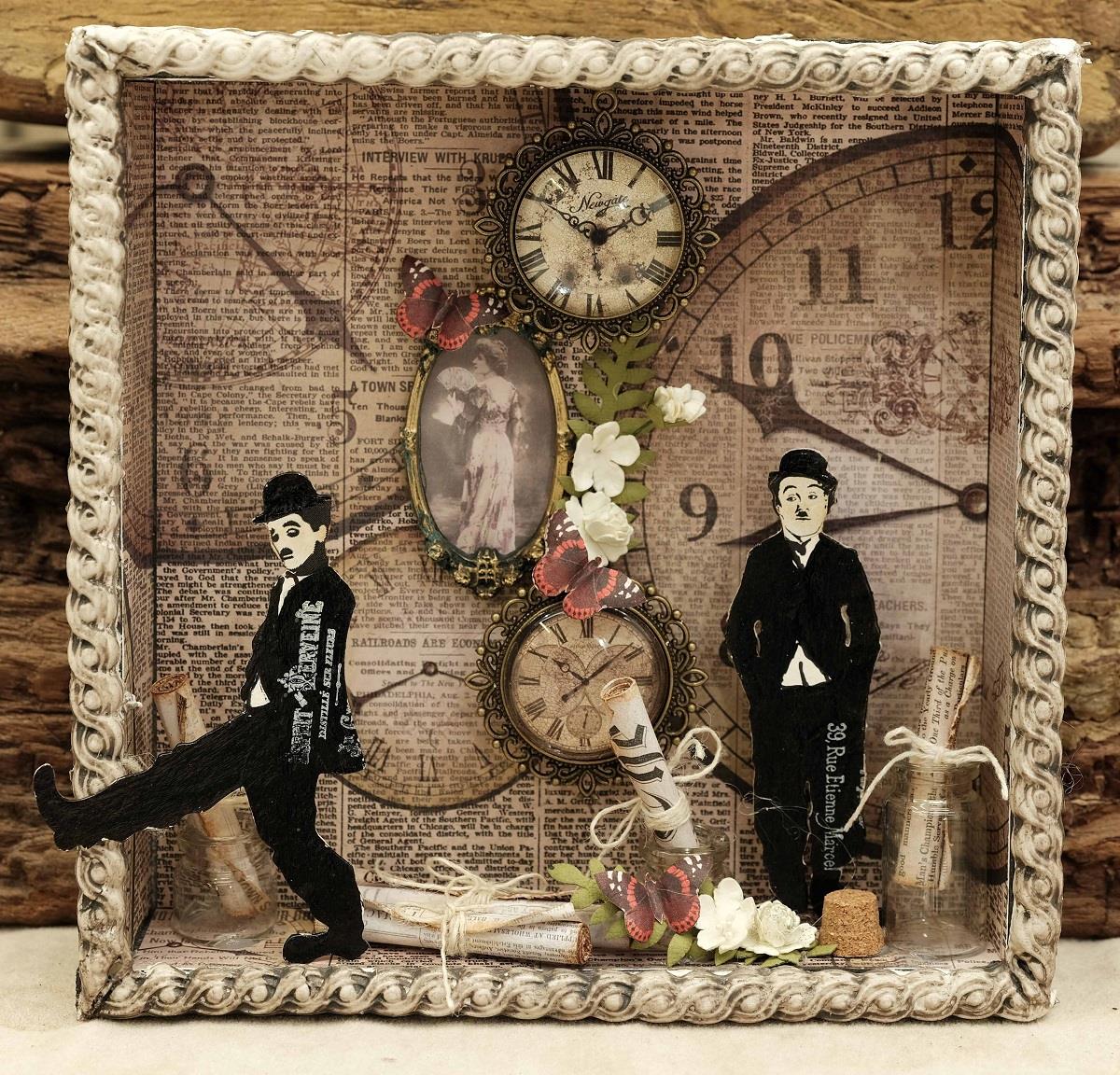 Chipboard "Charlie Chaplin" LBChip041