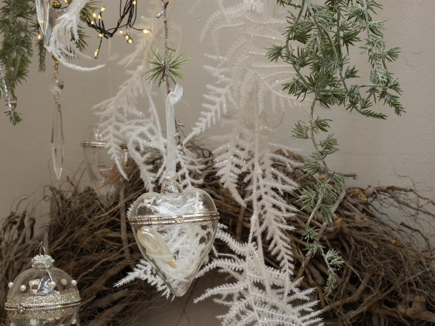 Transparente Kugel mit Glitter zum Öffnen
