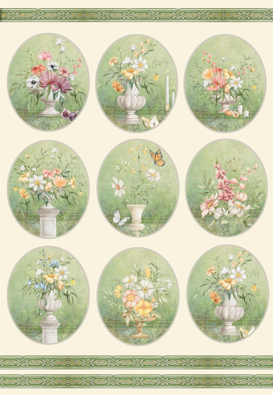 Decoupagepapier "Spring Garden" 4 LBD287